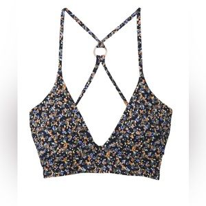 PrAna La Plata Bikini Top in Black Petals